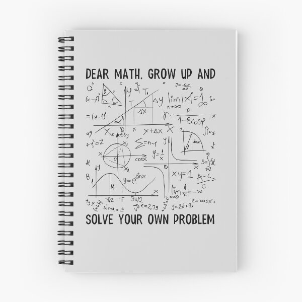 Item preview, Dear Math Grow Up and Solve your own problem designed and sold by Anela-MC.