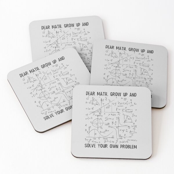 Item preview, Dear Math Grow Up and Solve your own problem designed and sold by Anela-MC.
