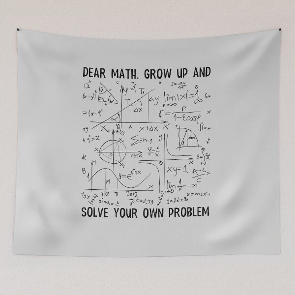 Item preview, Dear Math Grow Up and Solve your own problem designed and sold by Anela-MC.