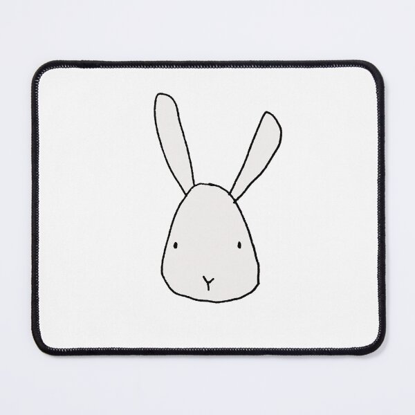 Item preview, Little Blue Bunny Face Hand Drawn Animal Art Doodle designed and sold by NancyMerkle.