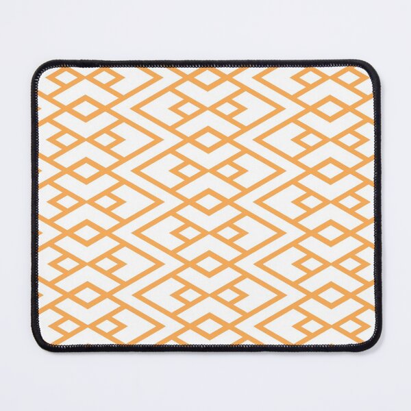 Item preview, Mid-tone Orange and White Diamond Shape Pattern Pairs 2022 Trending Color (Hue / Shade / Colour) Pantone Marigold 14-1050 designed and sold by ColorOfTheYears.