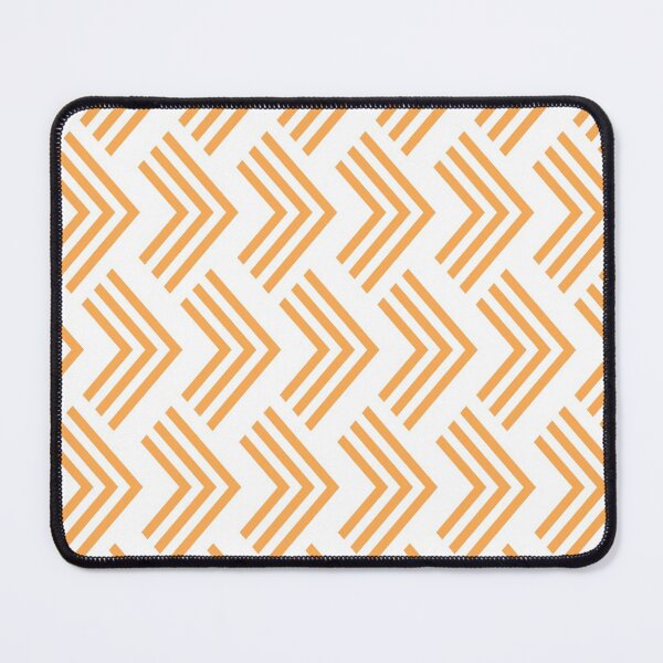 Item preview, Mid-tone Orange and White Chevron Pattern Pairs 2022 Trending Color (Hue / Shade / Colour) Pantone Marigold 14-1050 designed and sold by ColorOfTheYears.