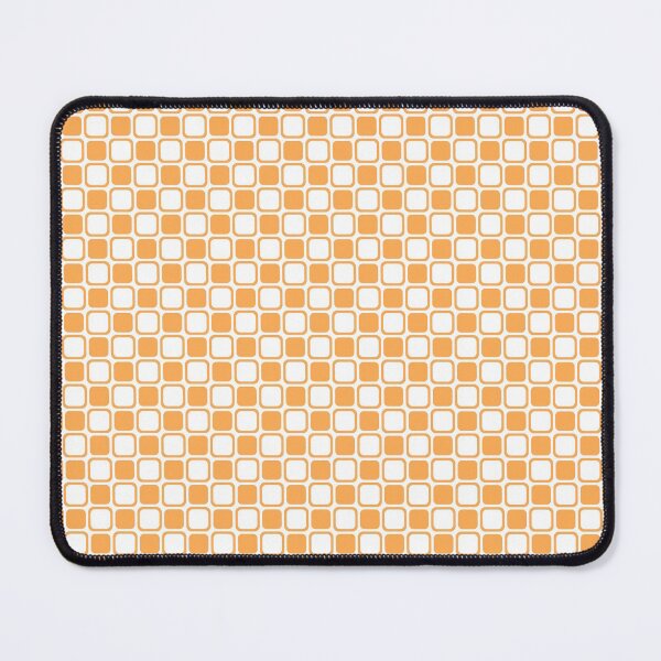 Item preview, Mid-tone Orange and White Checkerboard Pattern Pairs 2022 Trending Color (Hue / Shade / Colour) Pantone Marigold 14-1050 designed and sold by ColorOfTheYears.