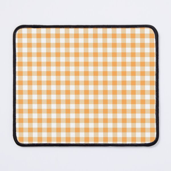 Item preview, Mid-tone Orange and White Buffalo Plaid Pattern Pairs 2022 Trending Color (Hue / Shade / Colour) Pantone Marigold 14-1050 designed and sold by ColorOfTheYears.