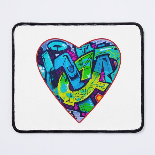 Item preview, Colorful graffiti love shape- graffiti aesthetic style designed and sold by Red-ElYoubi.