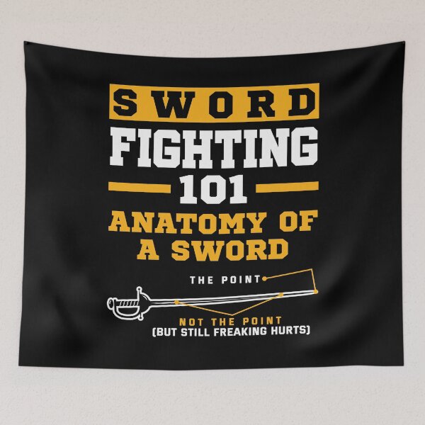 Item preview, Swordsmanship Fencing Sword Fighting Funny Advice designed and sold by ShopTheStyle.