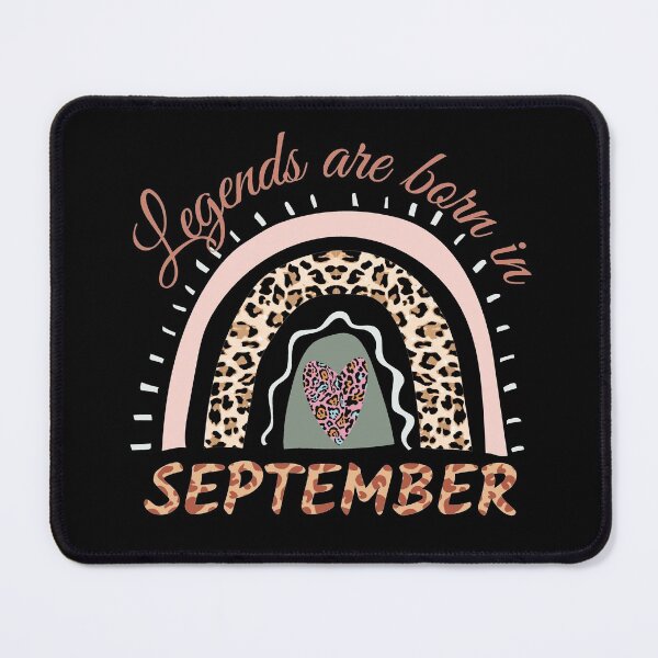 Item preview, Legends are Born in September, Leopard Boho Rainbow  designed and sold by ACC .