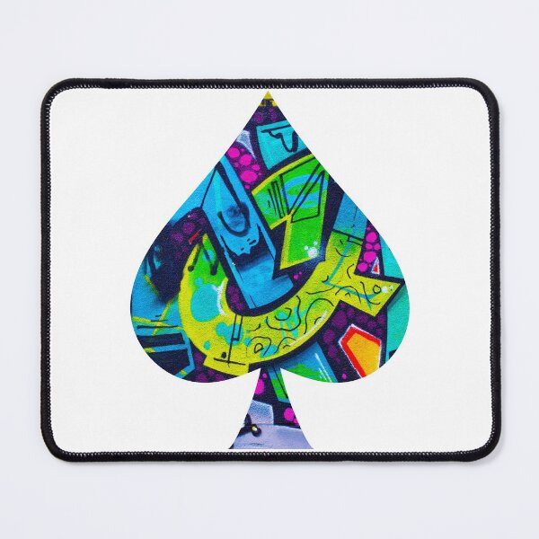 Item preview, Colorful graffiti spike (spades) shape- graffiti aesthetic style designed and sold by Red-ElYoubi.