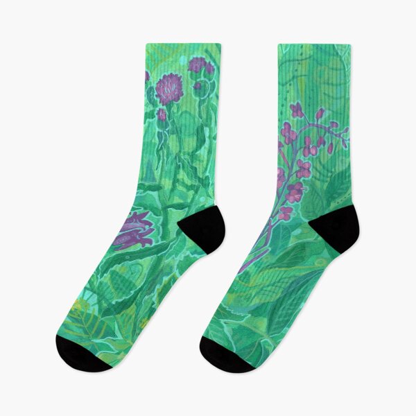Item preview, Northern Wildflowers Floral Painting Summer Flowers Green designed and sold by Julia Khoroshikh.