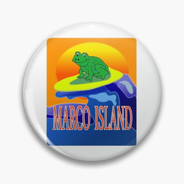 Item preview, COOL Frog Surfing At Marco Island designed and sold by EdwardMonet.