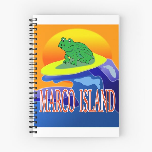 Item preview, COOL Frog Surfing At Marco Island designed and sold by EdwardMonet.