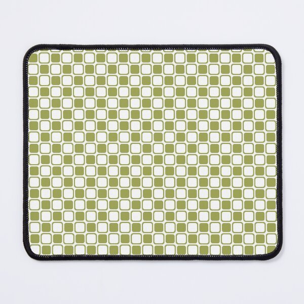Item preview, Green And White Square Checkerboard Pattern Inspired by 2022 Trending Color - Hue - Shade Pantone Pickled Pepper 16-0436 designed and sold by ColorOfTheYears.