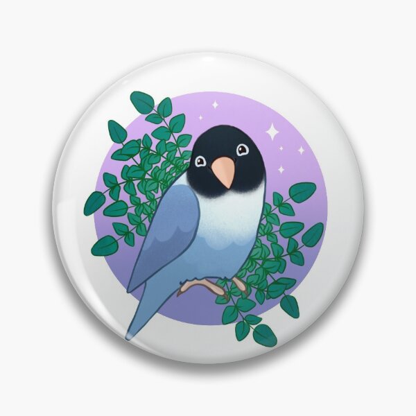 Item preview, Smiling Black-Masked Lovebird designed and sold by Shanman-Art.