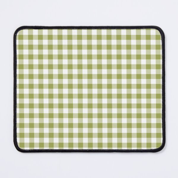 Item preview, Green And White Buffalo Plaid Pattern Inspired by 2022 Trending Color - Hue - Shade Pantone Pickled Pepper 16-0436 designed and sold by ColorOfTheYears.
