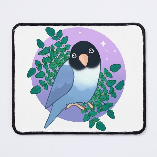 Item preview, Smiling Black-Masked Lovebird designed and sold by Shanman-Art.
