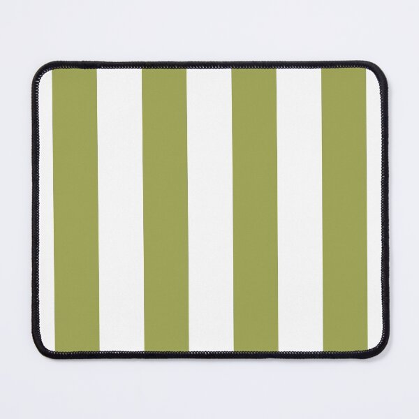 Item preview, Green And White Vertical Stripe Pattern Inspired by 2022 Trending Color - Hue - Shade Pantone Pickled Pepper 16-0436 designed and sold by ColorOfTheYears.
