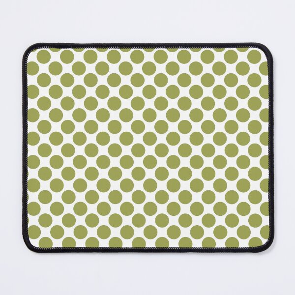 Item preview, Green And White Large Polka Dot Pattern Inspired by 2022 Trending Color - Hue - Shade Pantone Pickled Pepper 16-0436 designed and sold by ColorOfTheYears.