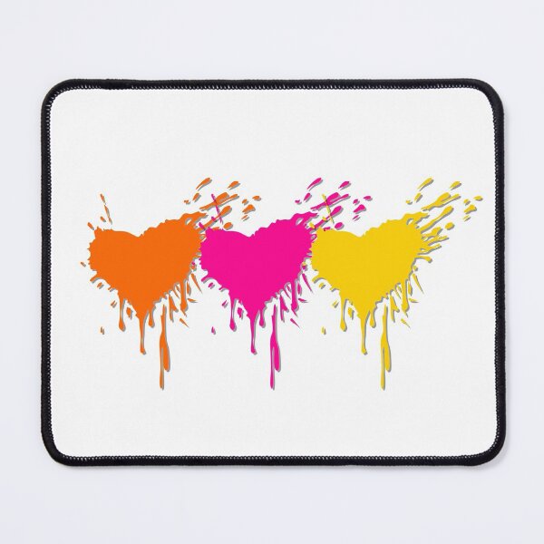 Item preview, Paint Splash Trio of Hearts designed and sold by WisdomInspired.