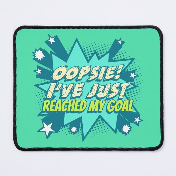 Item preview, Ooopsie! I have just reached my goal teal background - Cute Colorful Star Design - Dreams come true designed and sold by IrinchiDE.