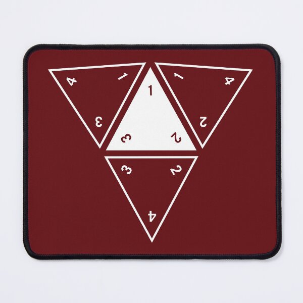 Item preview, Red Unrolled D4 designed and sold by clarkstpress.