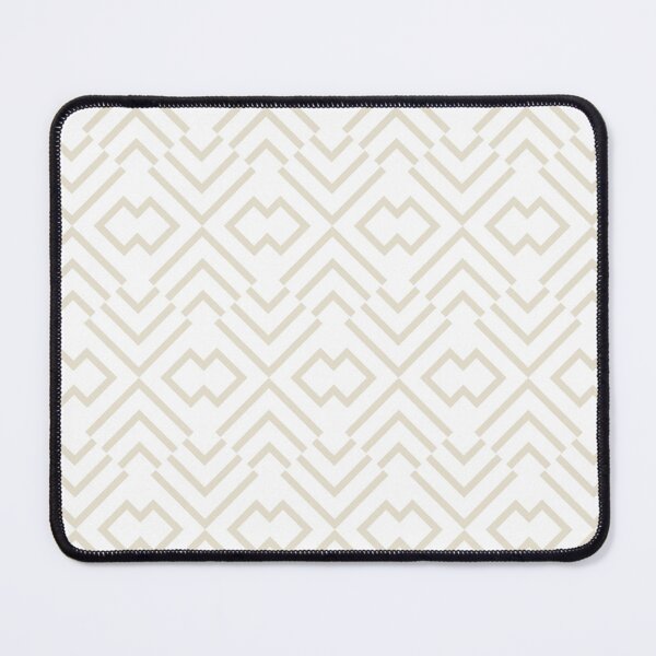 Item preview, Beige and White Abstract Art Deco Shape Pattern - Hue Coordinates w/Pantone Baby's Breath 11-0202 2022 Trending Color designed and sold by ColorOfTheYears.
