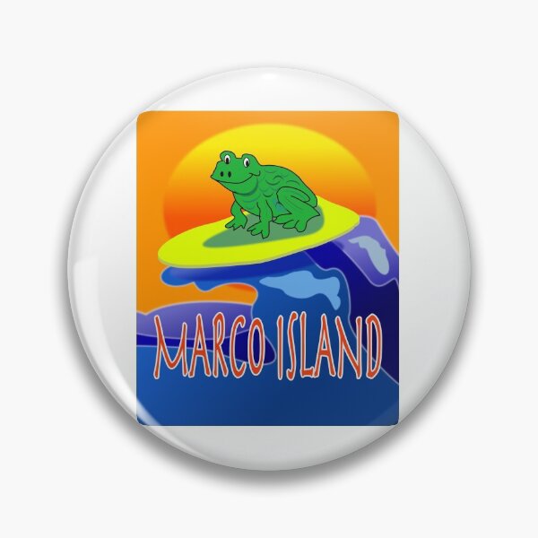 Item preview, Frog DUDE Surfing At Marco Island designed and sold by EdwardMonet.