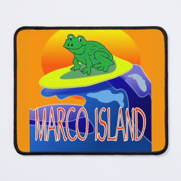 Item preview, COOL Frog DUDE Surfing At Marco Island designed and sold by EdwardMonet.