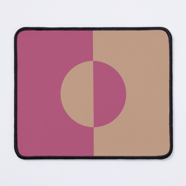 Item preview, Brown Dark Pink Minimal Half Circle Design 2021 Color of the Year Canyon Dusk Plus Diva Glam designed and sold by ColorOfTheYears.