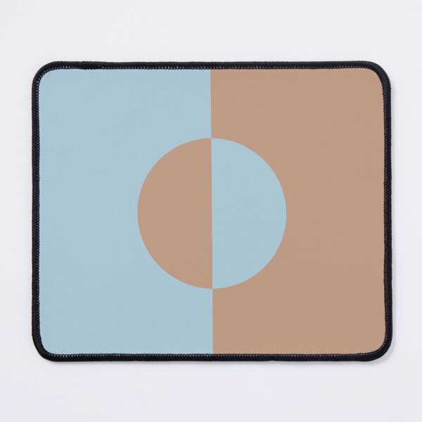 Item preview, Brown Pastel Blue Minimal Half Circle Design 2021 Color of the Year Canyon Dusk Plus Early September designed and sold by ColorOfTheYears.