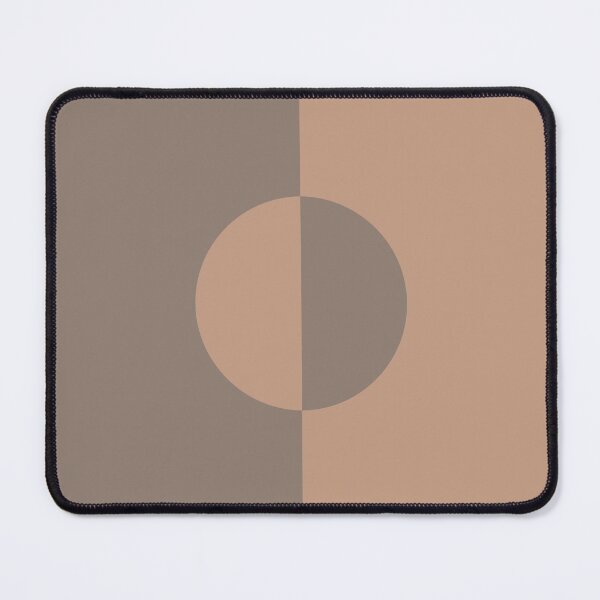 Item preview, Brown Clay Minimal Half Circle Design 2021 Color of the Year Canyon Dusk Plus Bridle Leather designed and sold by ColorOfTheYears.