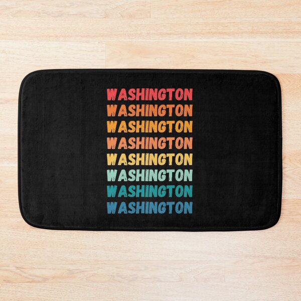 Item preview, WASHINGTON - repeated retro vintage sunset colors with a distressed design effect Graphic T-Shirt | Essential T-shirt designed and sold by printdot.
