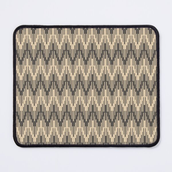 Item preview, Dark Brown Tan Striped Chevron Ripple Pattern 2021 Color of the Year Urbane Bronze and Ivoire designed and sold by ColorOfTheYears.