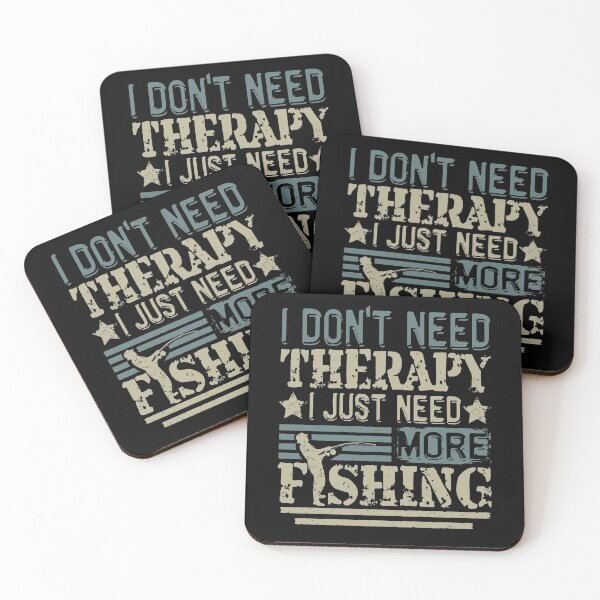 Item preview, Don't need therapy, need fishing angler retro vintage saying design designed and sold by brunsch-print.