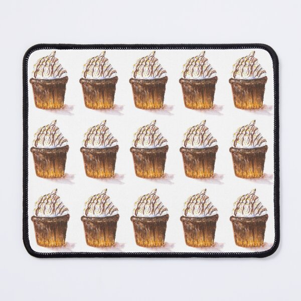 Item preview, Chocolate watercolour cupcake. Iced and decorated painted cake designed and sold by Goldstarwork.