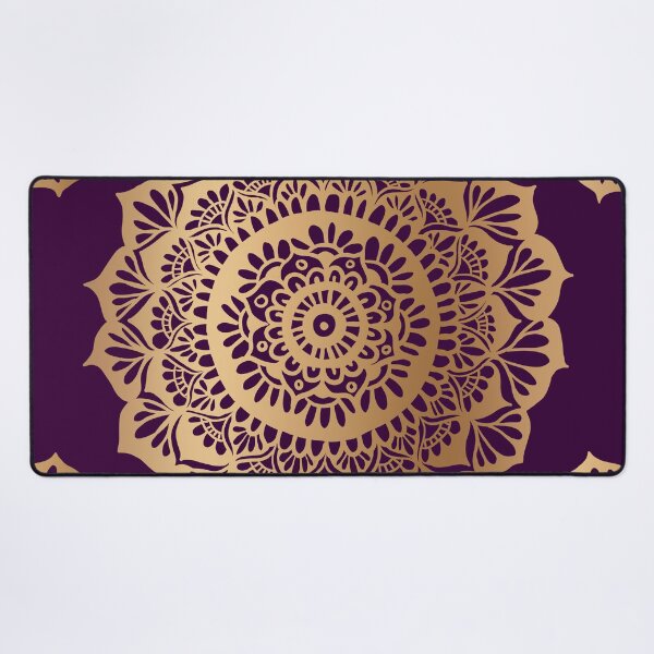 Item preview, Beautiful Purple Gold Mandala Pattern designed and sold by Julie Erin Designs.