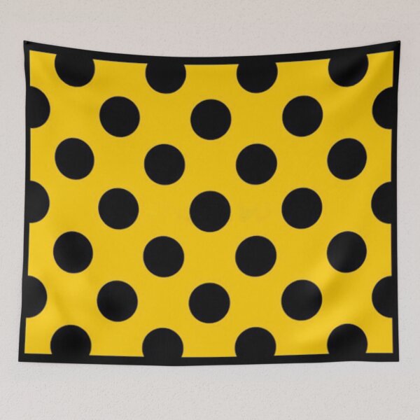 Item preview, Deep Yellow With Black Polka Dots  designed and sold by Mark Jesus-Allen.