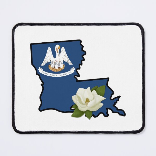 Item preview, State of Louisiana Flag with State Flower Magnolia designed and sold by Gsallicat.