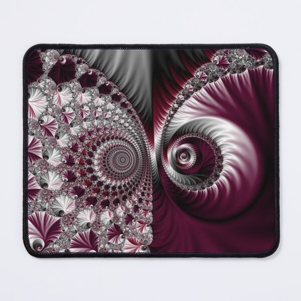 Item preview, Fractal Art. Grey and Dark Plum Colours. Abstract pattern.  designed and sold by Veronika2V.