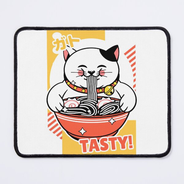 Item preview, Cute Kawaii Cat Loves Ramen- Ramen Life Tastes Great! designed and sold by Red-ElYoubi.