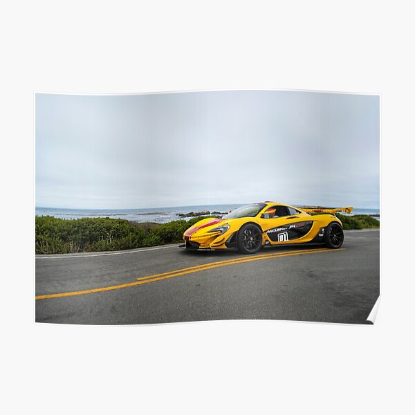 Gelber Mclaren P1 Supercar Poster Von Axion23 Redbubble