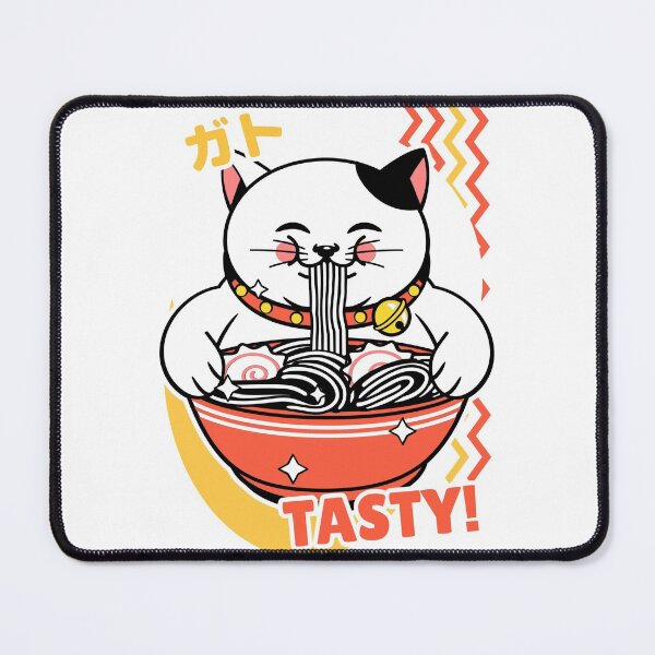Item preview, Cute Kawaii Cat Loves Ramen- Ramen Life Tastes Great! designed and sold by Red-ElYoubi.