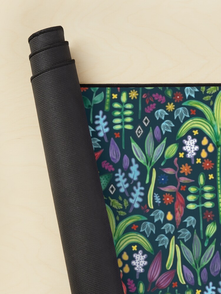 Alternate view of Jungle Flora - watercolour pattern by Cecca Designs Mouse Pad