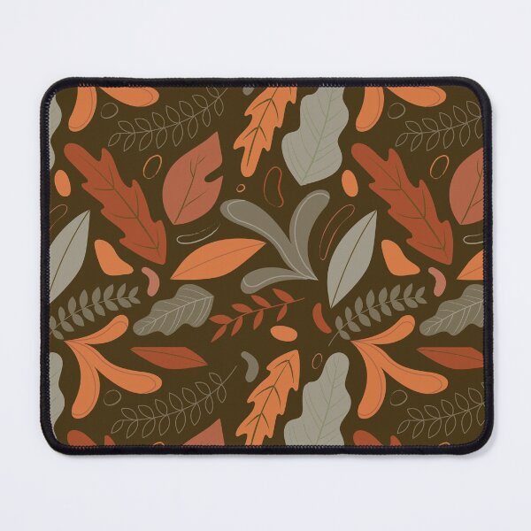 Item preview, Fall leaves pattern - brown background designed and sold by PAVOCreative.