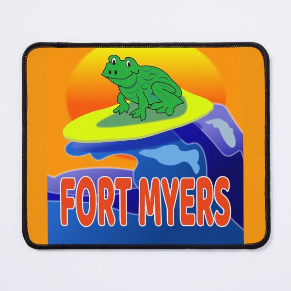 Item preview, Frog DUDE Surfing on Fort Myers Beach designed and sold by EdwardMonet.