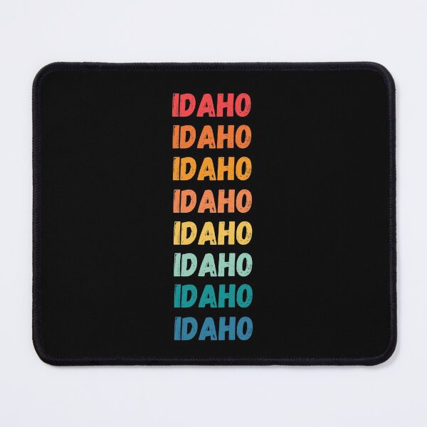 Item preview, IDAHO - repeated retro vintage sunset colors with a distressed design effect Graphic T-Shirt | Essential T-shirt designed and sold by printdot.