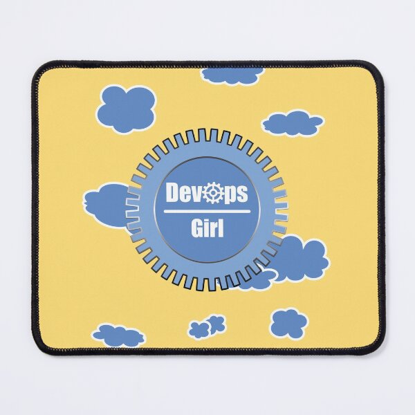 Item preview, Cloud DevOps Girl Techie - IT Nerd Design Blue yellow designed and sold by IrinchiDE.