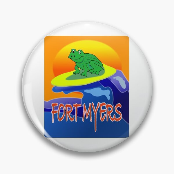Item preview, COOL Frog DUDE Surfing on Fort Myers Beach designed and sold by EdwardMonet.