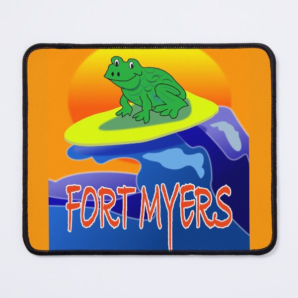 Item preview, COOL Frog DUDE Surfing on Fort Myers Beach designed and sold by EdwardMonet.