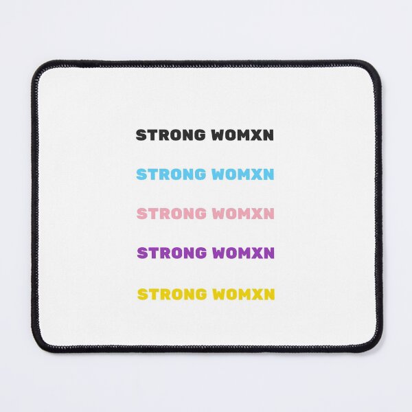 Item preview, STRONG WOMXN sticker pack trans and nonbinary colors designed and sold by Inspirationmotivation.