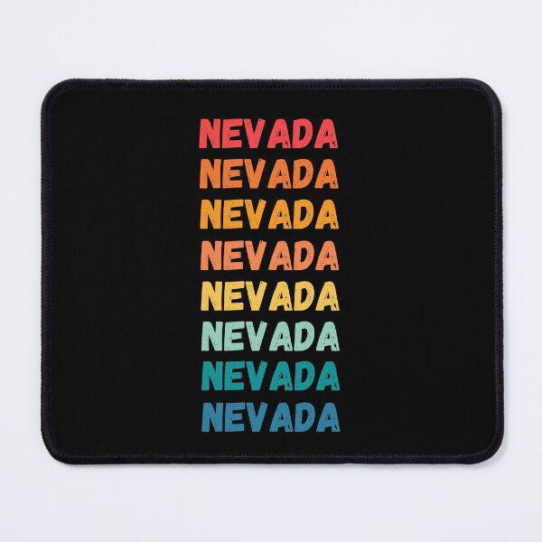 Item preview, NEVADA - repeated retro vintage sunset colors with a distressed design effect Graphic T-Shirt | Essential T-shirt designed and sold by printdot.